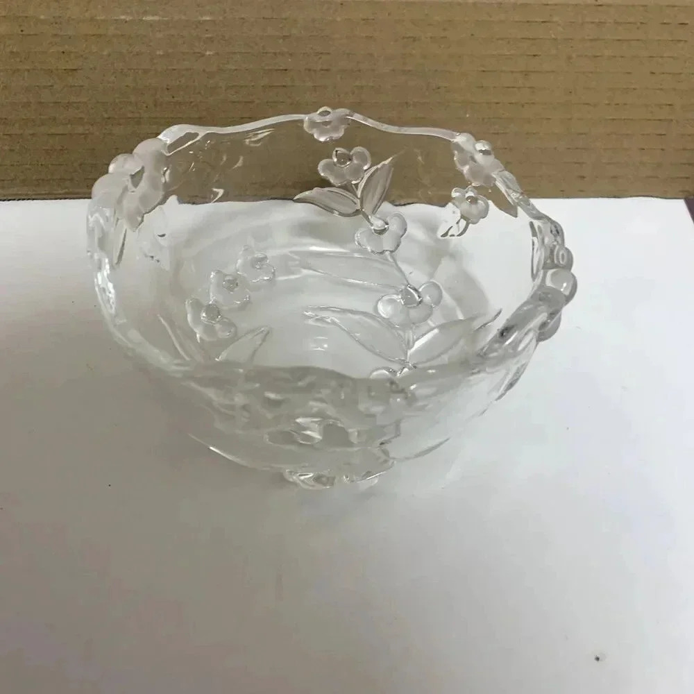Vintage Mikasa Walther Glass west Germany Crystal 3 inch serving bowl